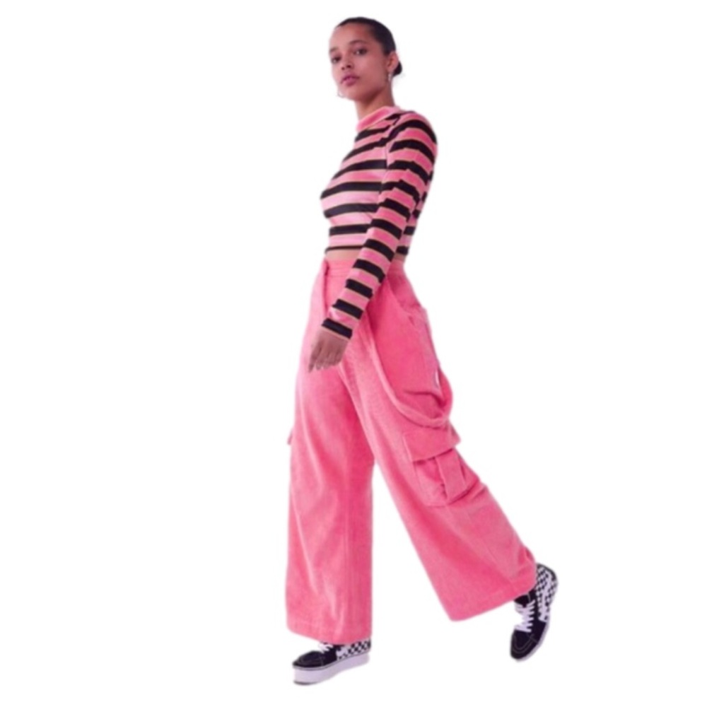 The Ragged Priest pink corduroy pants